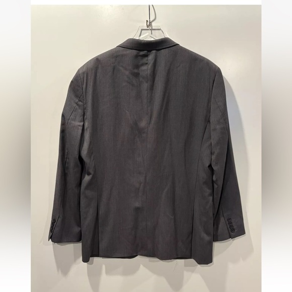 Egara‎ Sport Coat Mens Gray Wool Blazer Suit Jacket Slim Fit 44L (BR) - Picture 3 of 6